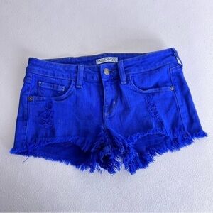 5/$25 Wildfox Denim Destroyed Frayed Ripped Short Shorts 25